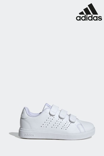 adidas Off White Kids Advantage Base 2.0 Shoes (K94663) | £30