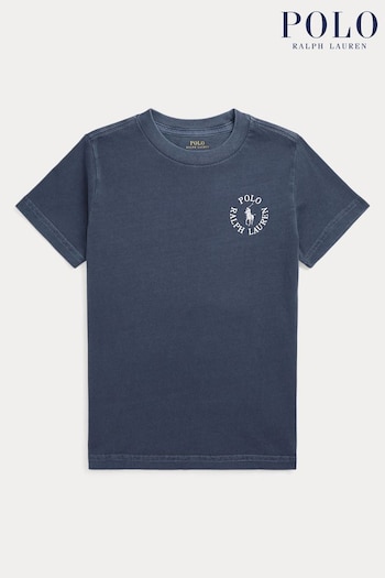 Polo Womens Ralph Lauren Boys Logo Cotton Jersey T-Shirt (K94754) | £45 - £49