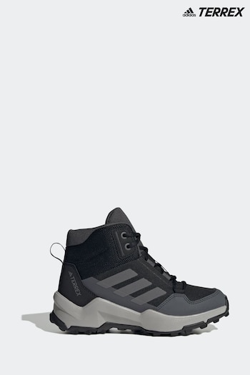 adidas slides Dark Black Terrex AX4R Mid Trainers (K95371) | £50