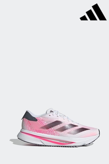 adidas White/Pink Adizero SL2 Shoes (K95507) | £110