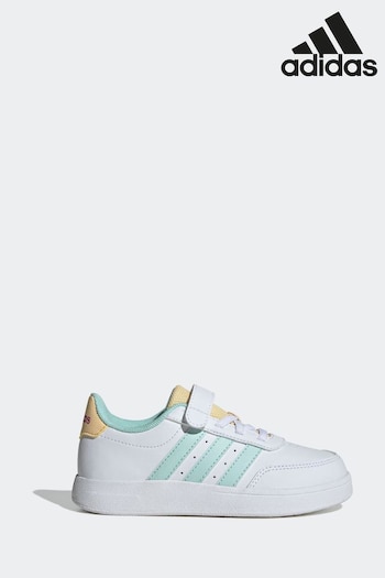 adidas White Kids Breaknet 2.0 Shoes (K95684) | £30