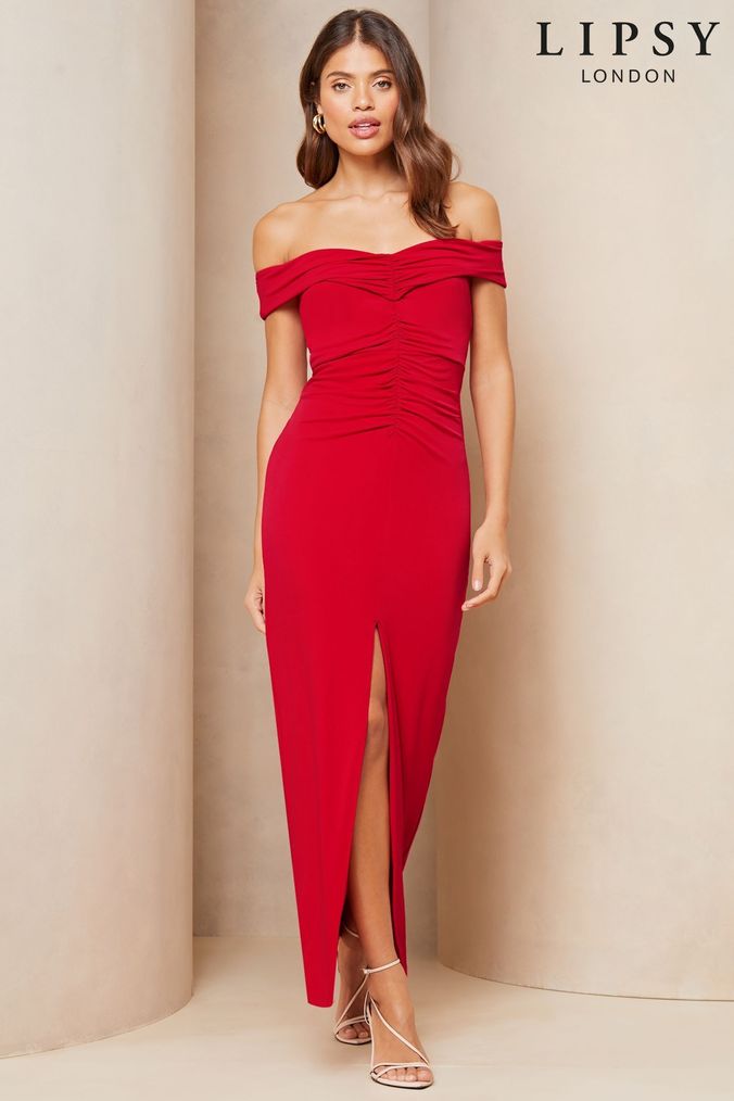 Next red bardot store dress