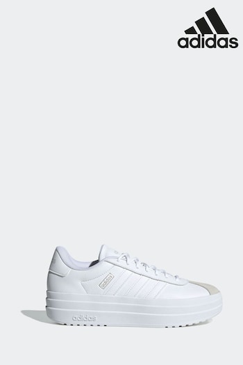 adidas White Vl Court Bold Trainers (K96154) | £70