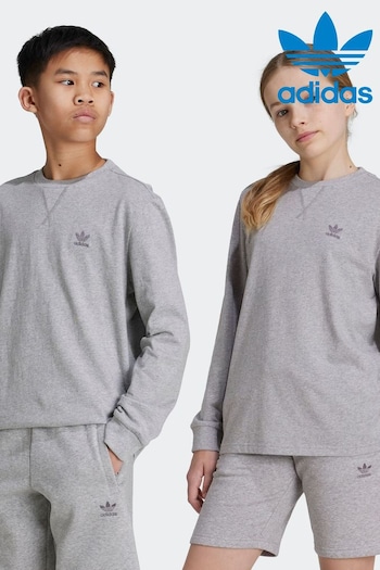 adidas Grey Long Sleeve T-Shirt (K96385) | £20