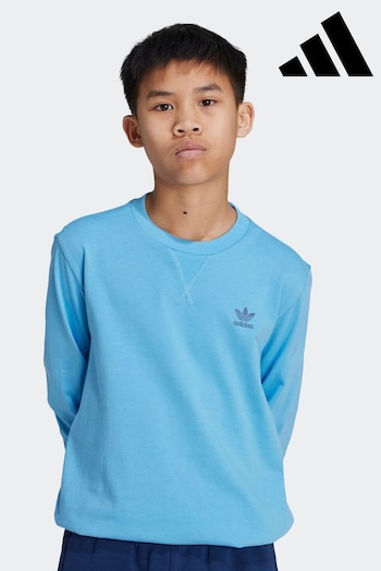 adidas Blue 100% Cotton Long Sleeve T-Shirt (K96398) | £20