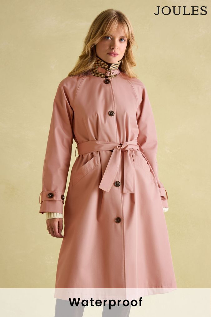 Baby pink long coat cheap