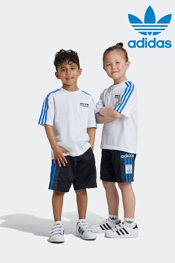 adidas Originals White 100% Cotton Shorts And T-Shirt Set (K96612) | £38