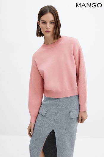 Mango Round Neck Knitted Sweater (K96940) | £36