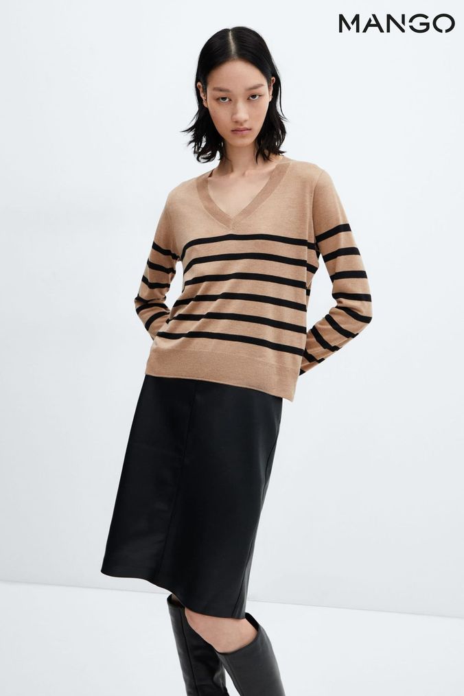 Buy Women s Jumpers Brown Mango Knitwear Online Next UK