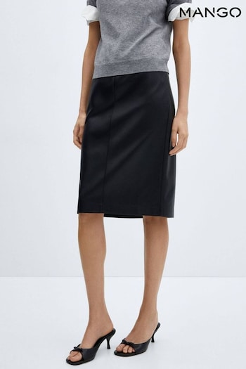 Mango Faux-Leather Pencil Skirt (K96972) | £33