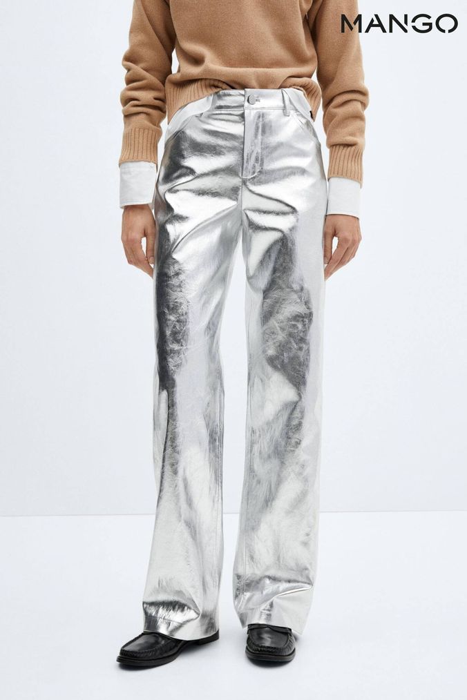 Buy Women s Silver Trousers Online Next UK