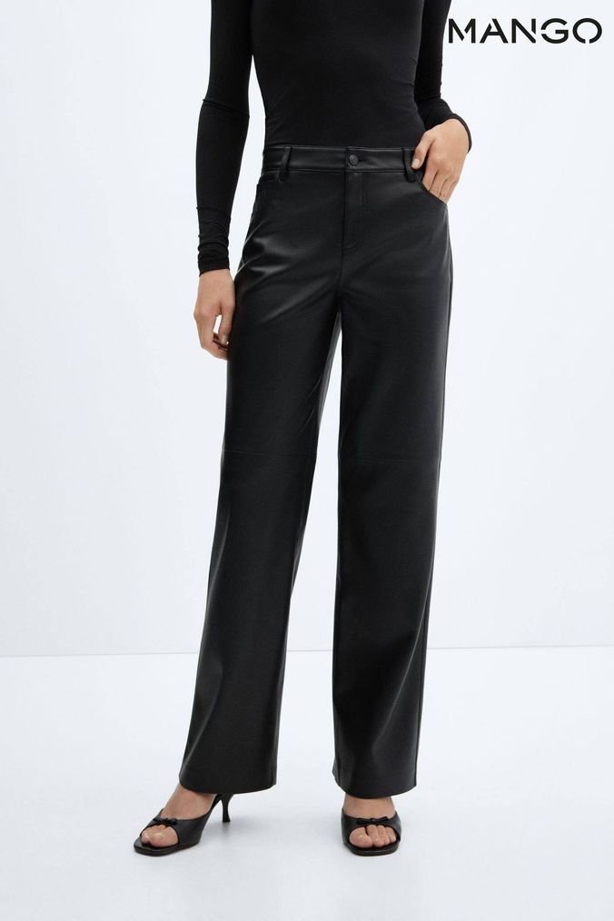 Mango shop black trousers