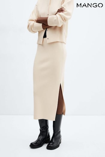 Mango Slit Knitted Skirt (K96984) | £36