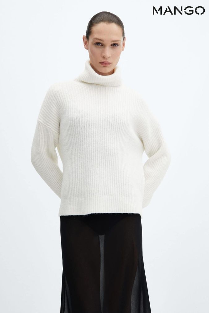 Buy Women s Jumpers Mango Roll Neck Knitwear Online Next UK