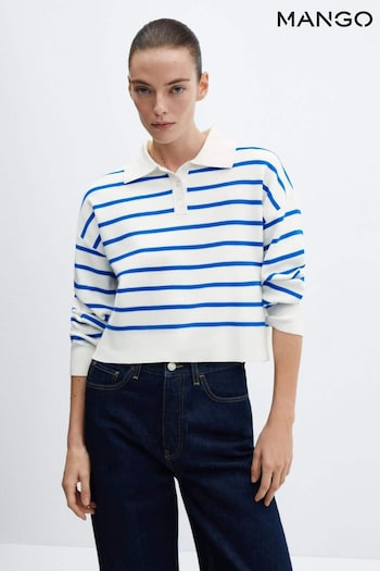 Striped Polo Neck Sweater (K97009) | £36