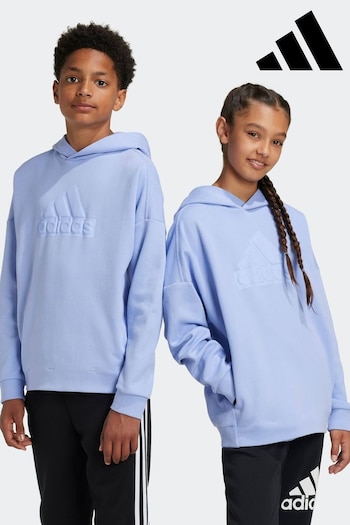 adidas Sportswear Blue Future Icons Logo Hoodie (K97136) | £35