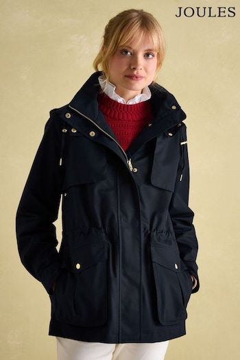 Joules Fairford Navy Waterproof Raincoat with Hood (K97268) | £149