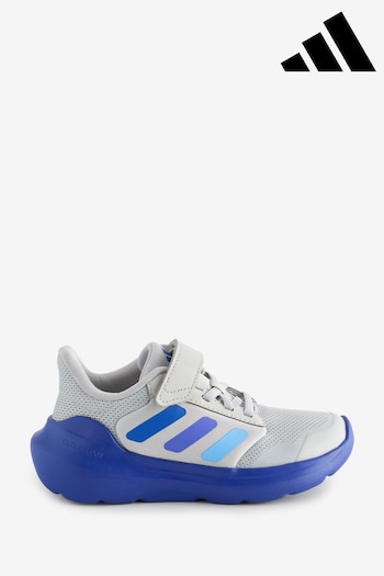 adidas Grey/Blue Kids Tensaur Run 3.0 Trainers (K97409) | £28