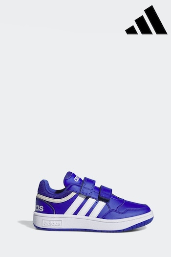 adidas Blue Hoops Hook and Loop Trainers (K97445) | £28