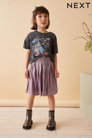 Lilac Purple Metallic Skirt (3-16yrs) (K97492) | £15 - £20