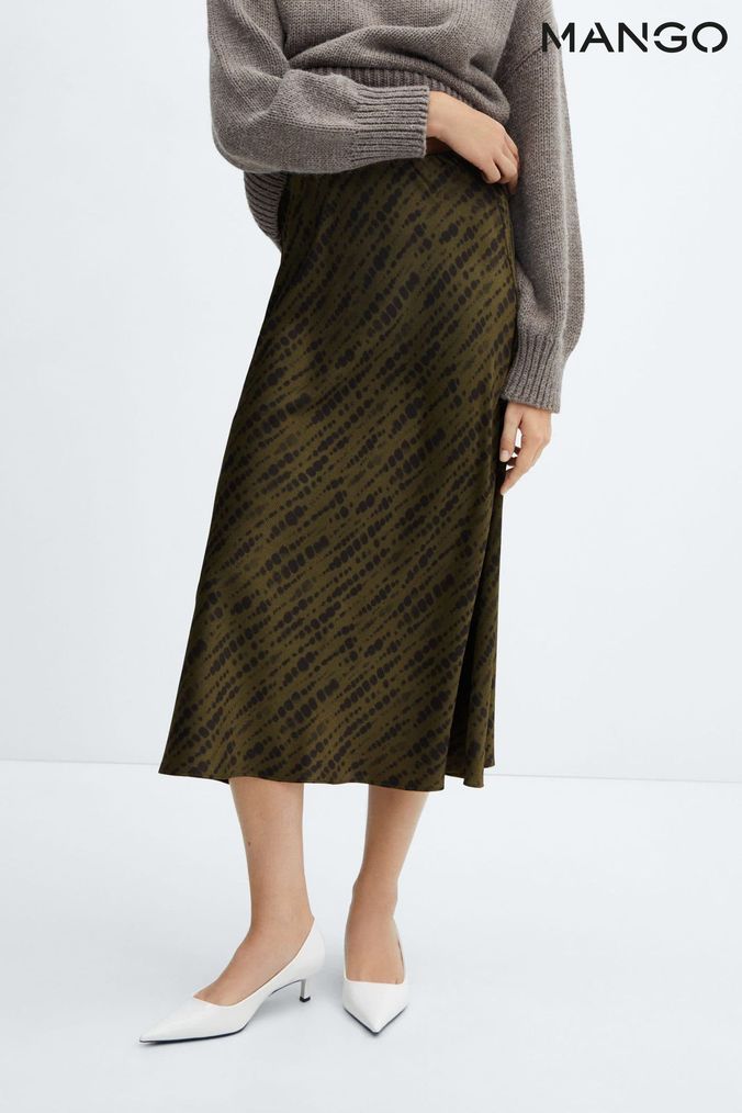 Mango snake hotsell print midi skirt