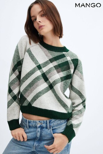 Mango Checks Knitted Sweater (K97654) | £50