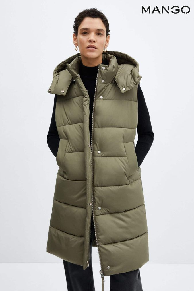 Gilet long shop femme mango
