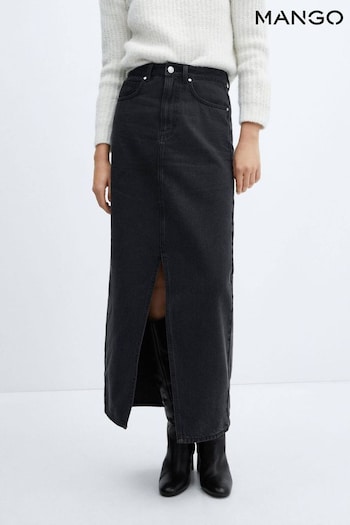 Mango Slit Denim Skirt (K97673) | £46