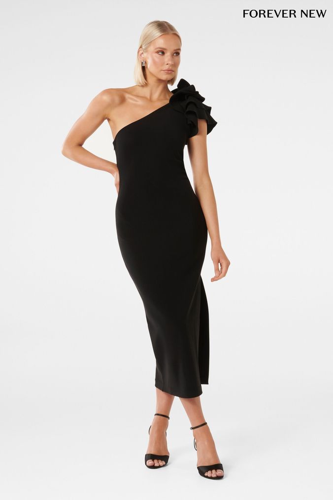 Black One Shoulder Dresses Next UK