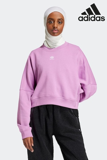 adidas Purple Essentials Crew Sweatshirt (K97997) | £45