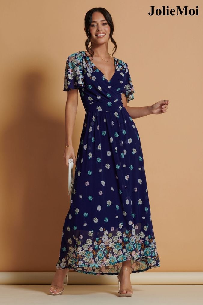 Lipsy gracie print wrap sales dress