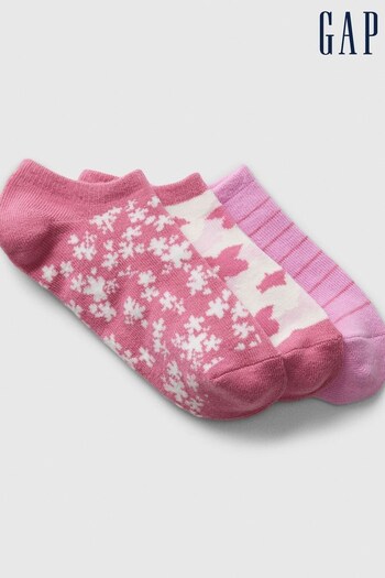 Gap Pink No Show Socks 3-Pack (K98572) | £8