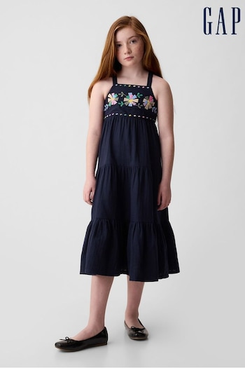 Gap Blue Print Midi Dress (4-13yrs) (K98614) | £35
