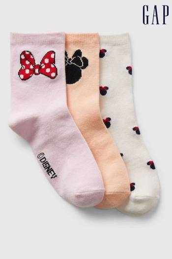Gap Multi Disney Minnie Mouse Crew Socks 3-Pack (K98618) | £8