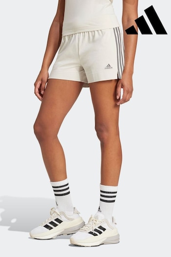 adidas Brown Slim Essentials 3-Stripes Shorts (K98808) | £23