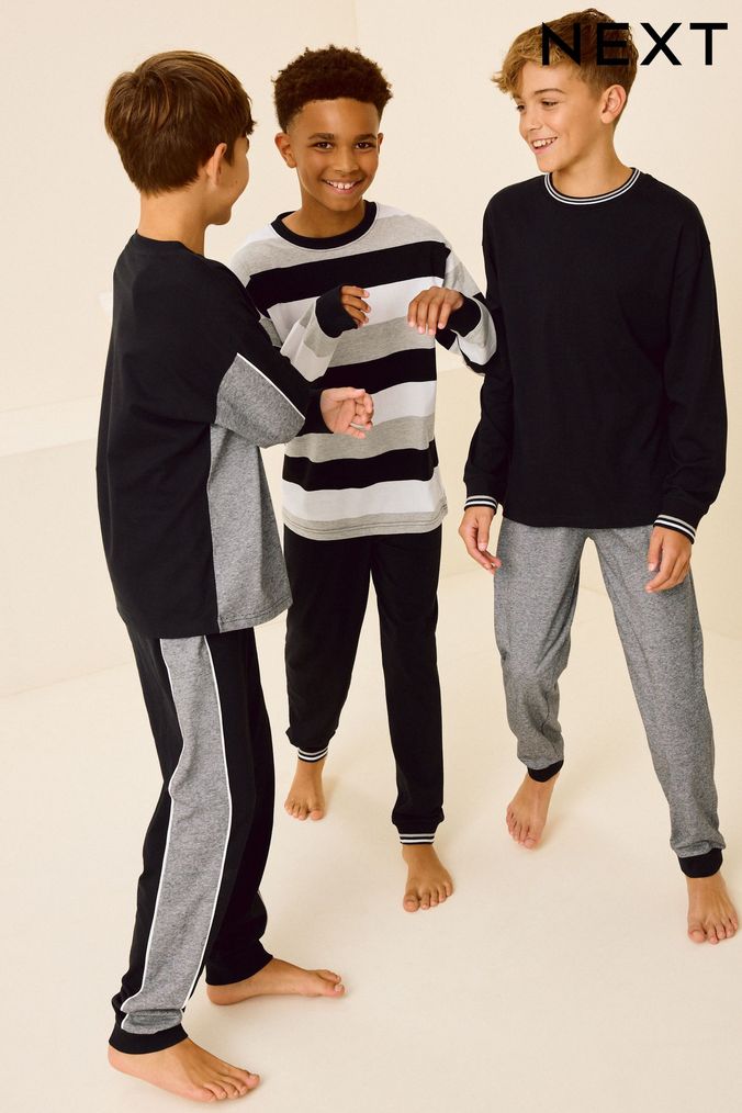 Buy Boys Pyjamas 16 17 Years 3 Pack Stripe Nightwear Online AspennigeriaShops