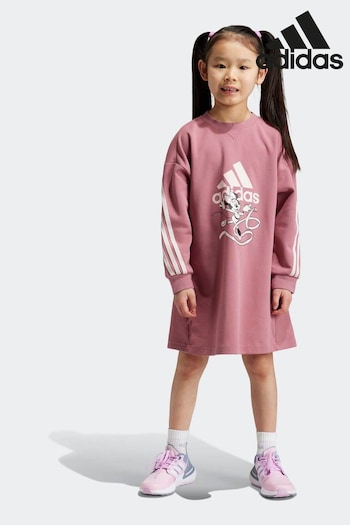 adidas Pink Disney Midi Dress (K99232) | £35