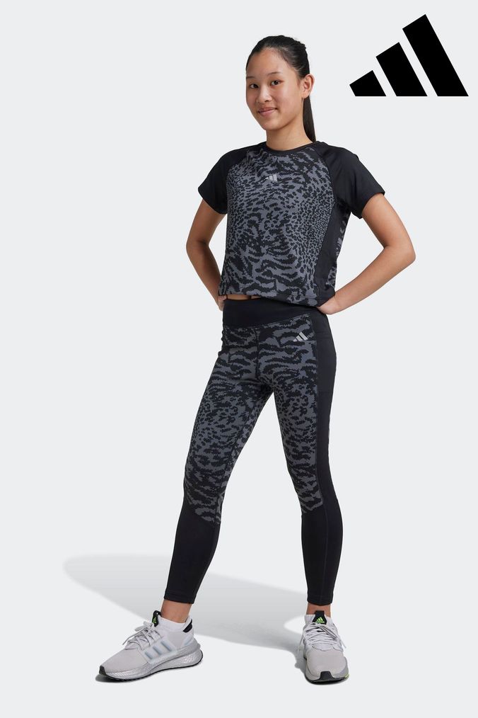 Buy Girls Grey Adidas Leggings Online Next UK