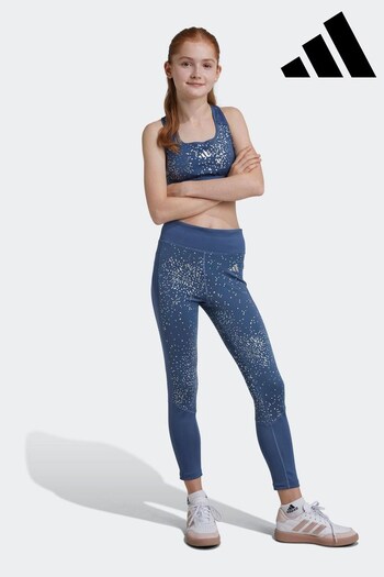 adidas Blue Leggings (K99292) | £25