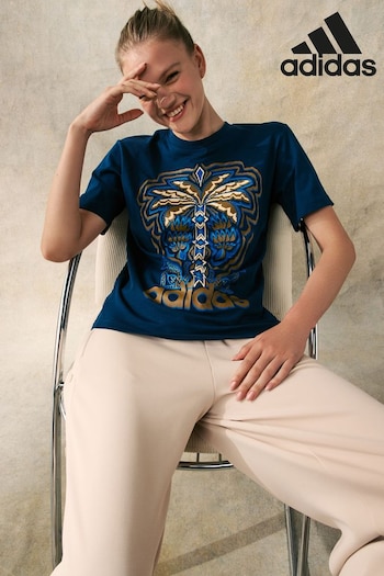 adidas Blue Farm Graphic T-Shirt (K99302) | £28