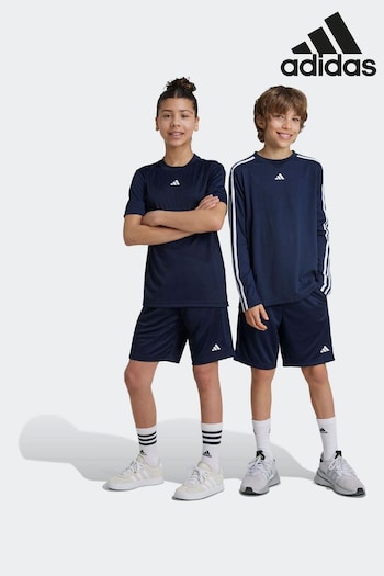 Sans Blue Kids Regular Fit Train Essentials Logo Shorts (K99585) | £13