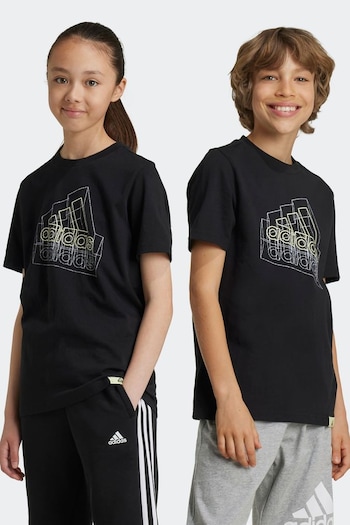 adidas b77248 Black Tech Table T-Shirt (K99656) | £15
