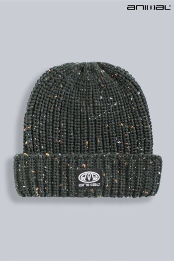 Animal Mens Green Otto Recycled Chunky Knit Beanie (K99758) | £21