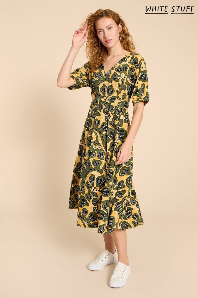 Buy Women s Yellow Linen Dresses Online Next UK