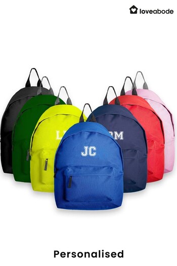 Personalised Initials Only Kids Rucksack By Loveabode (KD2356) | £19