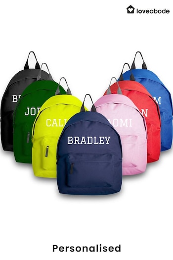 Personalised Full Name Or Surname Kids Rucksack By Loveabode (KD2935) | £19