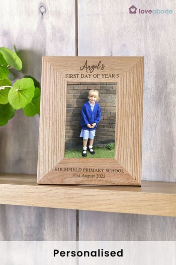 Personalised My First Day At School Childs Name Frame By Loveabode (KE1248) | £25