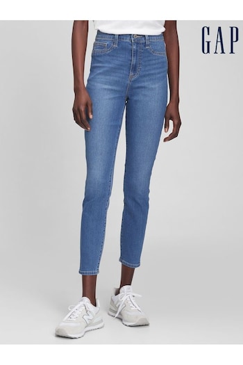 Gap Blue Super Skinny Stretch High Waisted Jeggings (L00914) | £40