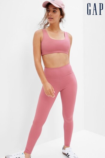 Gap Pink High Waisted Full Length Leggings Pink (L00922) | £40
