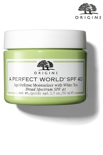 Origins A Perfect World Spf 40 Age-Defense Moisturiser With White Tea 50ml (L03091) | £42